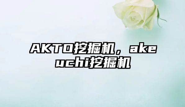 AKTO挖掘機(jī)，akeuchi挖掘機(jī)